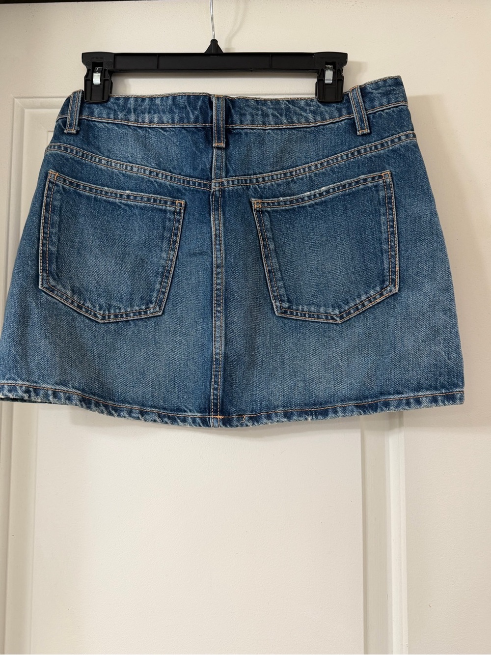 Zara Blue Denim Mini Skirt - Casual Five-Pocket Style - Picture 6 of 6